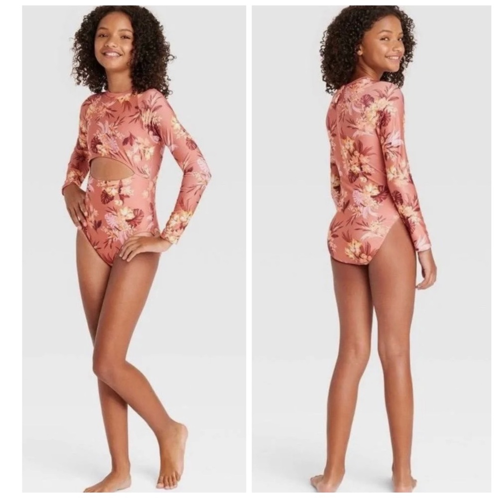 🪻 NWT Art Class Floral Swimwear Size 10/12